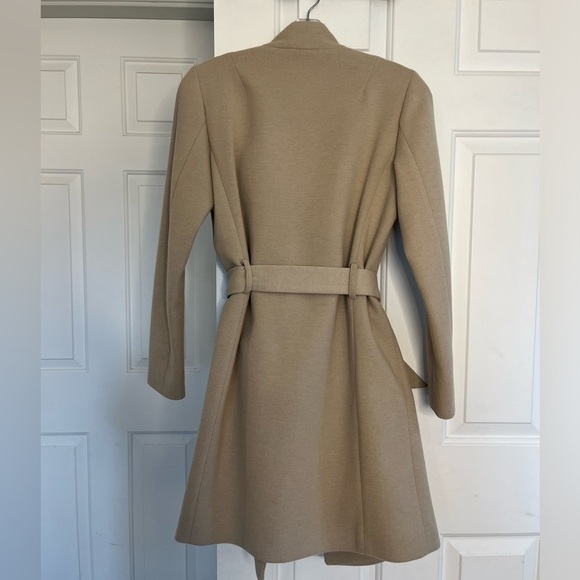 NWOT Twik Simons Self-tie Belted Coat XS Tan/Beige - Picture 11 of 16